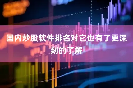 国内炒股软件排名对它也有了更深刻的了解